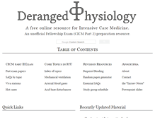Tablet Screenshot of derangedphysiology.com